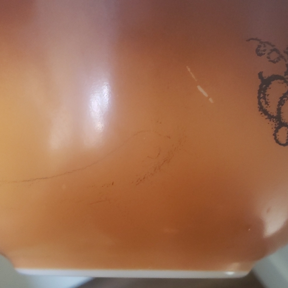 Vintage Pyrex Autumn Harvest Orchard Fruit Brown Mixing Bowl 2.5 Qt - Picture 7 of 8
